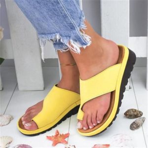 Collection for women תיקים ונעליים Large Size Casual Soft Clip Toe Flat Sandals